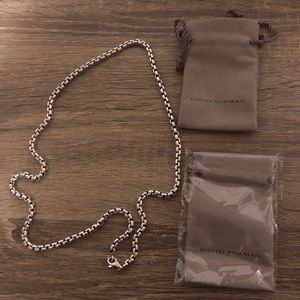 David Yurman Men’s Large Box Chain Necklace 4.8 MM